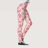 Roze cowboy en slangen patroon leggings (Rechts)