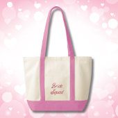 Roze Cowboy Pet met Bloemen Bride Squad Tote Bag