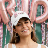 Roze cowboy Pet met bloemenbruid