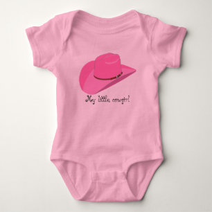 Roze cowboy pet romper