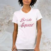 Roze cowboyhoed met bloemen Bride Squad  T-shirt