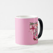 Roze cowboylaarzen magische mok (Voorkant rechts)