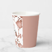 Roze Cowgirl 1e Rodeo verjaardagsfeestje Papieren Bekers (Links)