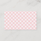 Roze Cowgirl Baby shower informatie Behuizing Informatiekaartje (Achterkant)
