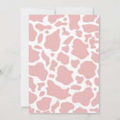 Roze Cowgirl Baby shower Kaart (Achterkant)