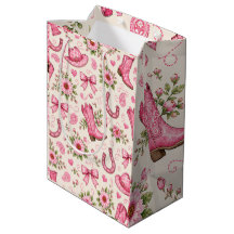Roze Cowgirl Baby Shower Papieren Borden | Laarzen