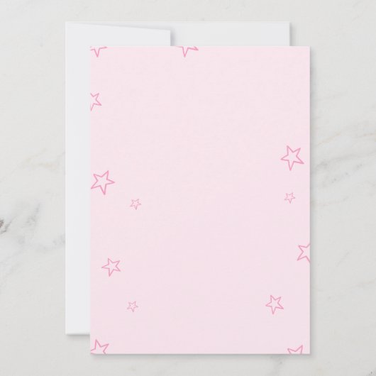 Roze Cowgirl Bachelorette Kaart (Achterkant)