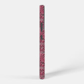 Roze cowgirl bloemengereedschap lederen paard hoof samsung galaxy hoesje (Rechterkant)