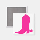 Roze Cowgirl Boot Magneet (Voorkant / Achterkant)