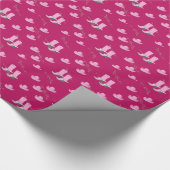 Roze cowgirl Boots en Petten Cadeaupapier (Hoek)