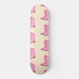Roze Cowgirl Cowboy Boots Country Texas Ranch Persoonlijk Skateboard