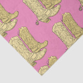 Roze Cowgirl Cowboy laarzen Tissuepapier (Detail)