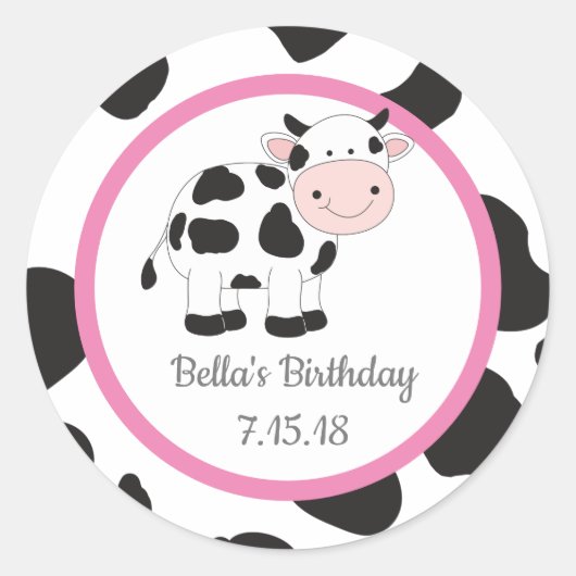 Roze Cowgirl Custom Stickers (Voorkant)