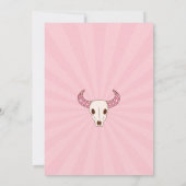 Roze cowgirl disco foto verjaardag kaart (Achterkant)