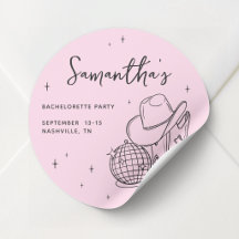 Roze Cowgirl Disco Laatste Rodeo Bachelorette Fees
