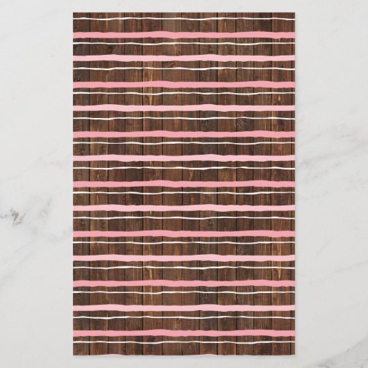 Roze Cowgirl Hoe oud was ze Baby shower Game Flyer (Achterkant)