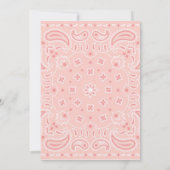 Roze Cowgirl | Horse Silhouette | Geboortedag Kaart (Achterkant)