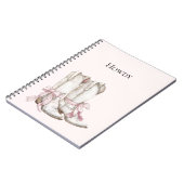 Roze Cowgirl laarzen Notitieboek (Linkerzijde)