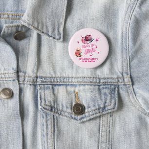 Roze Cowgirl Nashville Let's Go Girls Meidenavond Ronde Button 5,7 Cm