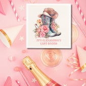 Roze Cowgirl Nashville Let's Go Meisjes Bacheloret Servet