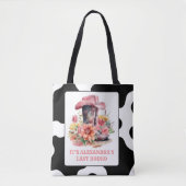 Roze Cowgirl Nashville Let's Go Meisjes Bacheloret Tote Bag (Voorkant)