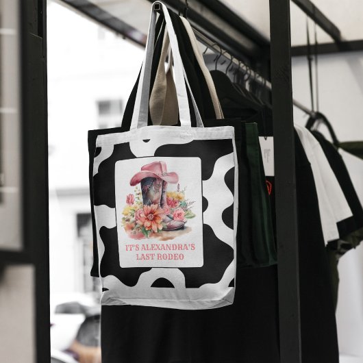 Roze Cowgirl Nashville Let's Go Meisjes Bacheloret Tote Bag