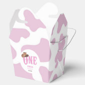 Roze Cowgirl ONE Eerste Rodeo 1e Verjaardagsfeest Bedankdoosjes (Geopend)