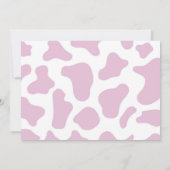 Roze Cowgirl ONE Eerste Rodeo 1e Verjaardagsfeest Kaart (Achterkant)