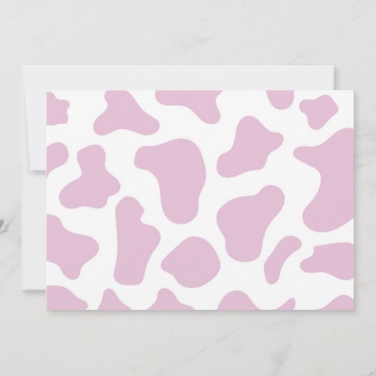 Roze Cowgirl ONE Eerste Rodeo 1e Verjaardagsfeest Kaart (Achterkant)