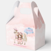 Roze Cowgirl Paard 00ste Verjaardagsfeest Bedankdoosjes (Voorkant)