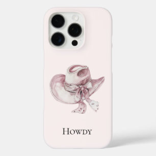 Roze Cowgirl Pet iPhone 16 Pro Hoesje