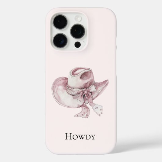 Roze Cowgirl Pet Case-Mate iPhone Case (Achterkant)