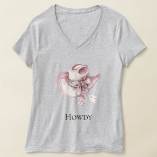 Roze Cowgirl Pet T-shirt