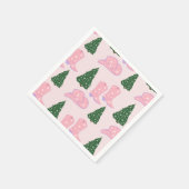 Roze Cowgirl Rodeo Pet Kerstboom Servet (Hoek)