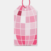 Roze Cowgirl Verjaardagsfeest Let's Go Girls Favor Cadeaulabel (Achterkant)