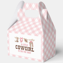 Roze Cowgirl Western Baby shower Bedankdoosjes