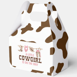 Roze Cowgirl Western Baby shower Bedankdoosjes