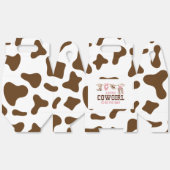 Roze Cowgirl Western Baby shower Bedankdoosjes (Ongevouwen)