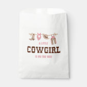 Roze Cowgirl Western Baby shower Bedankzakje (Voorkant)