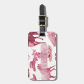 Roze Cowgirl Western  Bagagelabel (Voorkant verticaal)