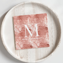 Roze Crackle Textuur Make-up Artist Visitekaartje