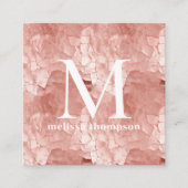 Roze Crackle Textuur Make-up Artist Visitekaartje (Voorkant)