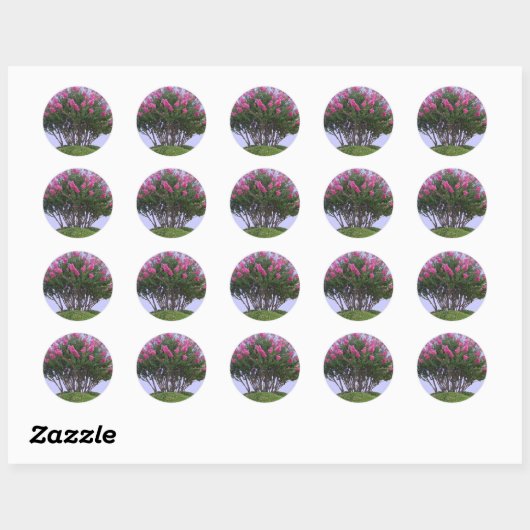 Roze Crape Myrtle Mound Stickers (Vel)