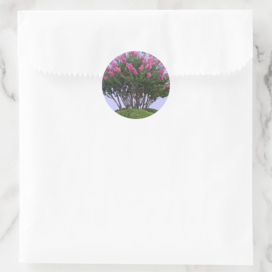 Roze Crape Myrtle Mound Stickers (Tas)