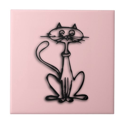 Roze crat tegeltje (Voorkant)