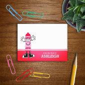 Roze Crayon op maat Post-it® Notes