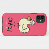 ROZE Crazy Kip Dame Cartoon Hen Case-Mate iPhone Case (Achterkant (horizontaal))
