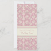 Roze Cream Wedding Vow Renewal Uitnodigingen (Voorkant)