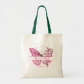 Roze Creatief Schattige Bloemist Merchandise Canva Tote Bag (Voorkant)