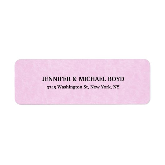 Roze Creatieve Retro Stijl Klassieke Familie Blad Etiket (Voorkant)